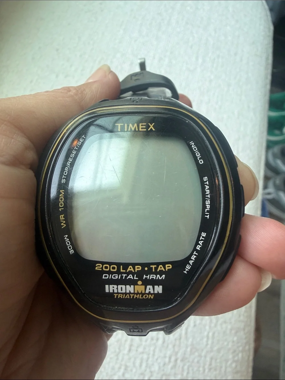 Timex Ironman Digital Watch - Black and Gold Trim